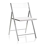 Silla plegable metálica con tubo cuadrado