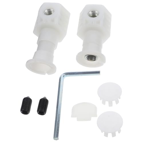 Alipis Kit de Remplacement de Boulons pour Réservoir de Toilette Fixation Murale Latérale en Fer Robuste et Nylon Compatible Toilettes Standards Pièces de Rechange pour Installation
