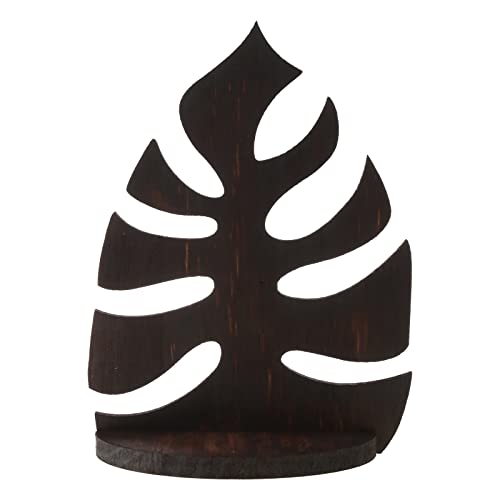 MLWSKERTY Wooden Monstera Shelf Wall Mounted Photo Frame Book Storage for Home Living Room Office Decoration Rack