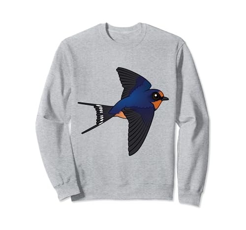 Cute Cartoon Barn Swallow Flying Birdorable Species Sweatshirt