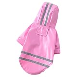 Hunde-Regenmantel – PU-Kapuzenregenmäntel, Haustier-Regenjacke, Kleidung, wasserdichter Regenmantel, leichte Regenponcho für Hunde und Katzen