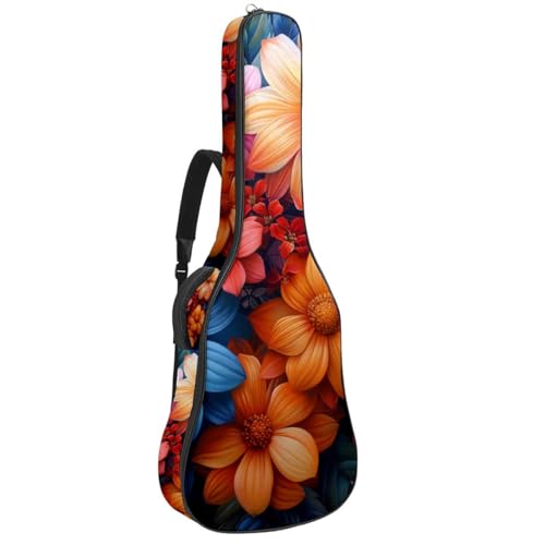 Housse guitare acoustique 104 cm imperméable sac transport multicolore