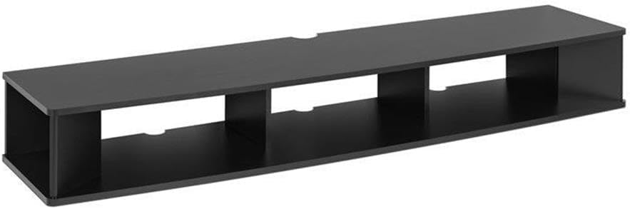 Prepac 70" Wide Wall Mounted TV Stand, 70 inch, Black