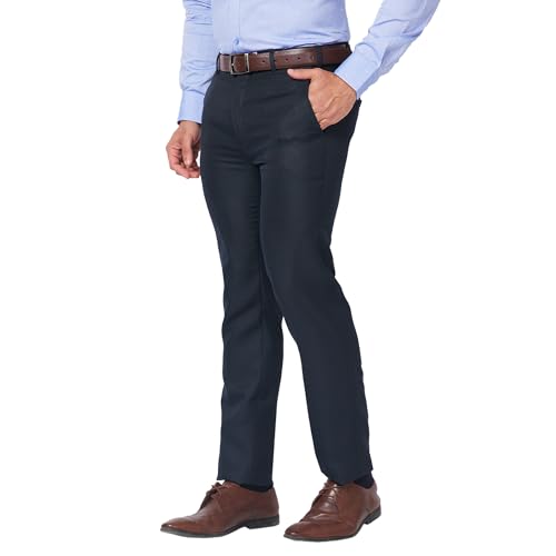 Image of Raymond Men Slim Fit Structure Pattern Pure Cotton Semi Cutaway Collar Full Sleeve Formal Shirt