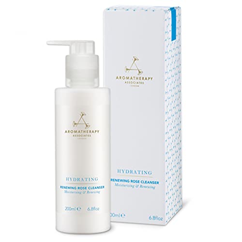 Aromatherapy Associates Hydrating Renewing Rose Cleanser. Daily Face Wash to Melt Away Impurities and Makeup. Damask Rose and Geranium Essential Oils Leave Skin Dewy and Soft (6.8 fl oz)
