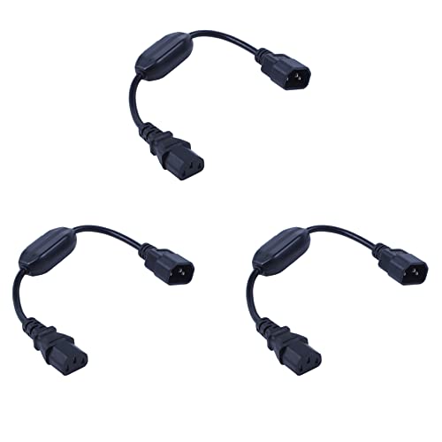 Ronlok 3X Special di Alimentazione Ups Pdu, Iec 320 Da C14 A C13 Con Interruttore on/Off Da 30 cm Nero
