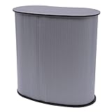 GramStudio Mesa de recepción plegable, Mostrador, 40 x 90 x 90 cm, para publicidad, demostraciones de productos, promociones, reuniones de negocios, color negro