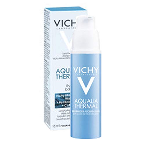 Vichy Aqualia Thermal Awakening Eye Balm, Eye Cream with Hyaluronic Acid and Pure Caffeine to Reduce Dark Circles and Under Eye Bags