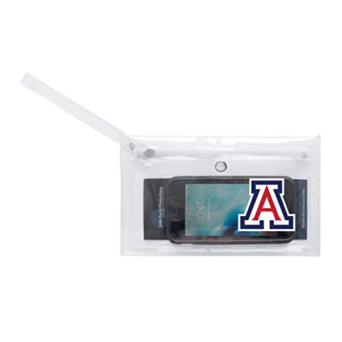 Image of Littlearth - LIWXY NCAA Arizona Wildcats Unisex Ncaancaa Ticket Wristlet, Clear, 9 inch by 5.25 inch