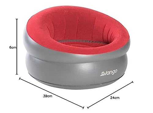 Chaise gonflable Vango rouge carmin pour oublier le mal de dos - 3