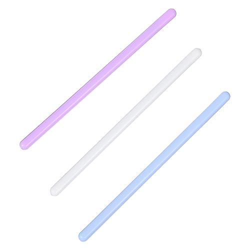 COLLBATH Set of 3 Mud Mask Stirring Sticks Silicone Facial Mask Mixers Compact Easy to Clean Beauty Tools
