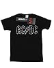 AC/DC Women's Jagged Logo Boyfriend Fit T-Shirt Black Medium #1