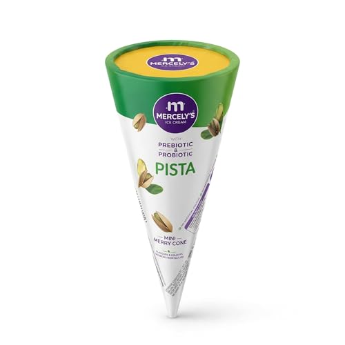 Image of Mercely's Mini Merrycone Pista Ice Cream Cone - 45 ML