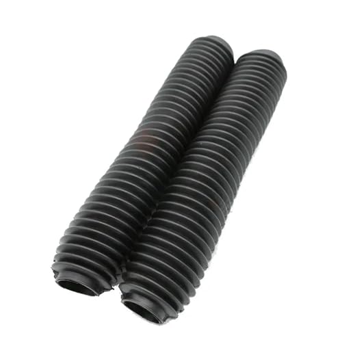 フロントフォークカバーセット XR250 KLX250 DRZ250 TTR250 KDX200/250に適合。フロントショックアブソーバーフォークサスペンションダンピングを改良。 フォークガード(Black)