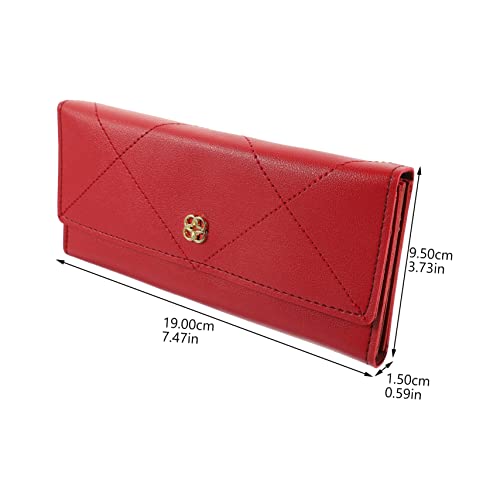Large Capacity Women's Wallet Long Solid Id Holder Card Holder Pouch for Women Organized Storage2