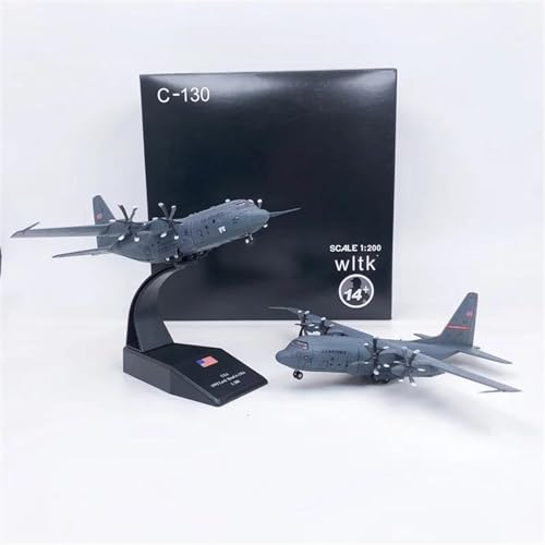 Modelo de avión AC-130 Hércules escala 1:200 ideal para decorar vitrinas y despachos modernos 2
