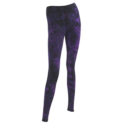 Leggings Freak Scene Batik 14 violet idéal pour yoga et festivals