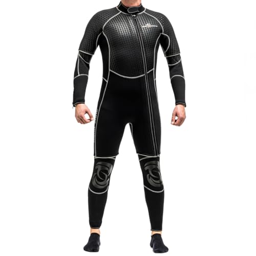Skafander mouillé AQUAZONE EXTREME 6MM L noir pour plongée sous-marine