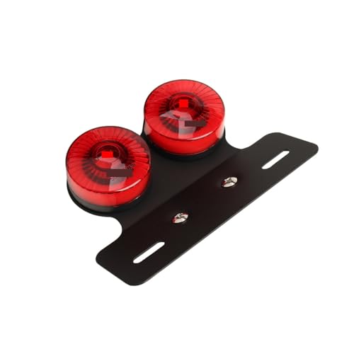 Luz trasera para motocicleta todoterreno estilo vintage y freno de alta visibilidad