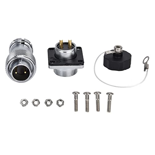 Conector de aviación metálico Tyenaza 2 pines zinc miniatura 1