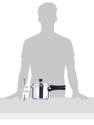 Prestige Popular Plus Induction Base Aluminium Outer Lid Pressure Cooker, 3 Litres, Silver, 3 Liter