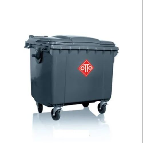 Image of Otto Big Plastic Wheeled Dustbin with Lid 660 Litre Grey