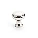 Berenson Designers Group 10 Mushroom Cabinet Knob, 31mm Diameter, Polished Nickel