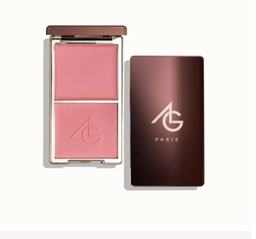 Ayshglamm | Palette 2 en 1 Blush Crème et Poudre Teinte Doll | Duo Fard à Joues Rosé Intense | Effet Bonne Mine et Teint Frais
