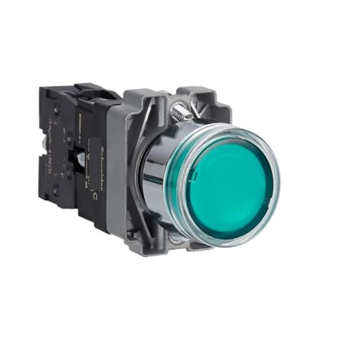 RYVEWZOOE Bouton Poussoir Plat Lumineux XB2BW Ø22mm 24VAC/DC XB2BW31B1C XB2BW33B1C XB2BW34B1C XB2BW35B1C XB2BW36B1C(XB2BW36B1C Blue)