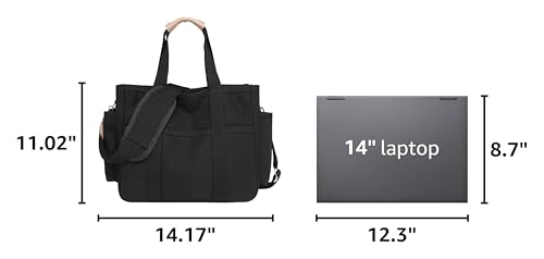 Bolso cruzado de lona con múltiples bolsillos para mujer miniatura 3