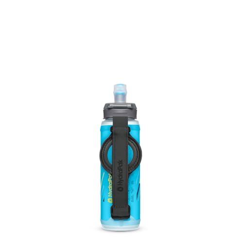 HydraPak SkyFlask Speed - Collapsible Handheld Running Water Bottle (350ml) - Adjustable Strap, Lightweight, Spill-Proof Cap by HydraPak - Used condition - US$24.62