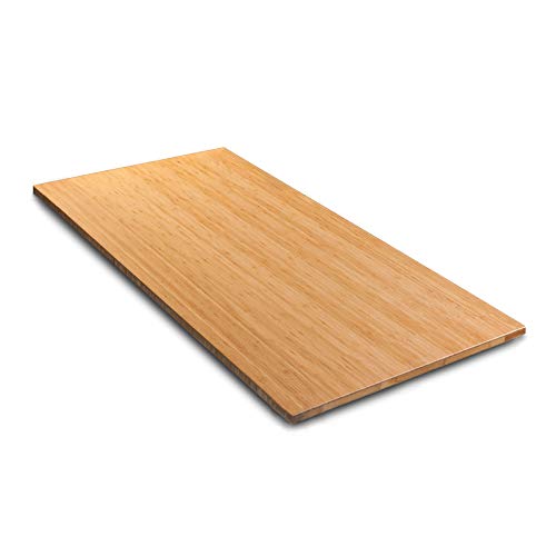 VWINDESK 48 x 27.5 x 1 Inch 100% Solid Bamboo Desk Table Top Only,for Standing Desk Home Office Desk(Right Angle)