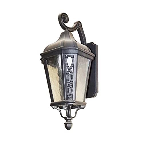Lampe murale extérieure rétro noire E27 imperméable pour balcon et jardin