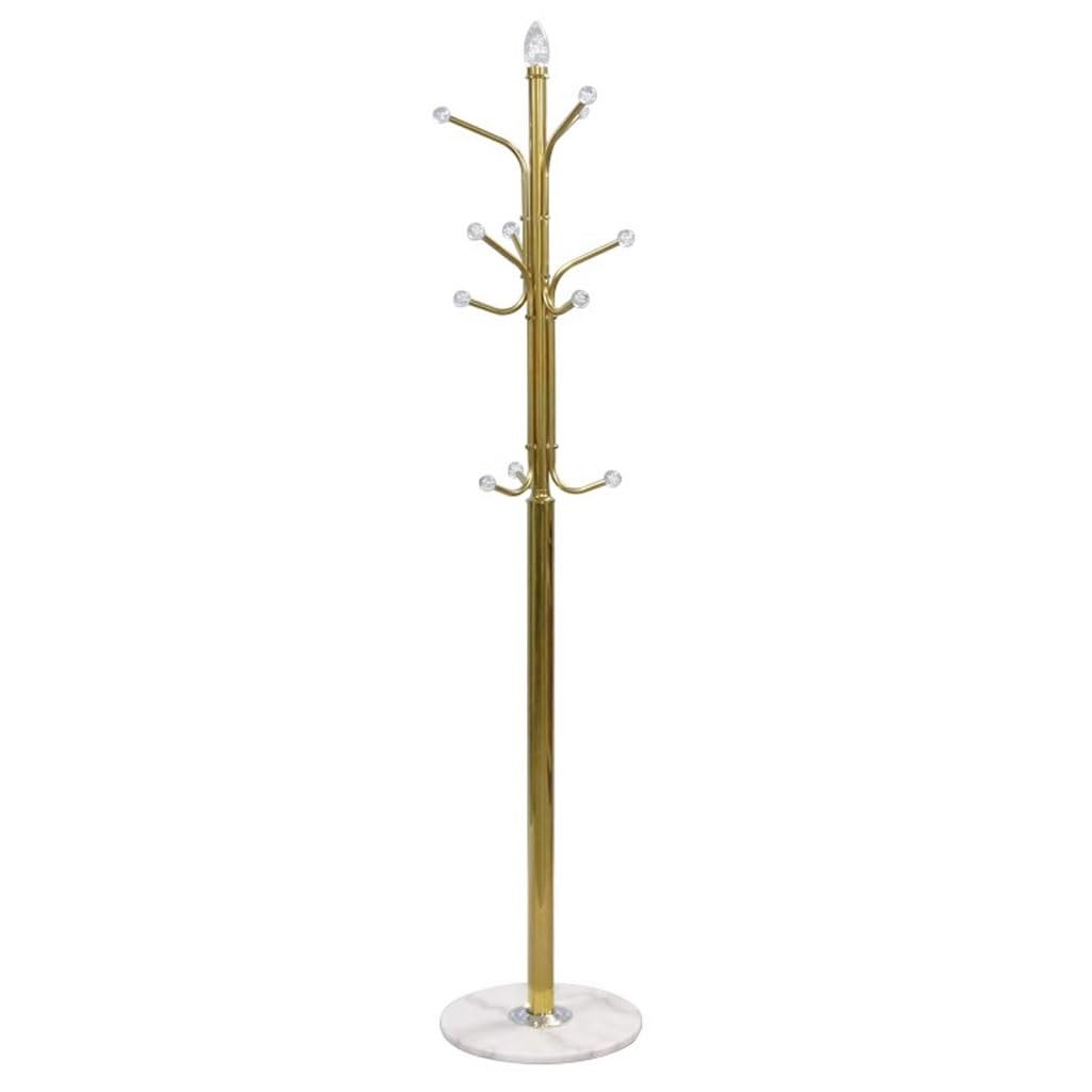 AHGFTYRDT Coat Rack Freestanding Creative Stainless Steel Clothes Hanger Living Room Vertical Bag Clothes Storage Rack Hall Tree