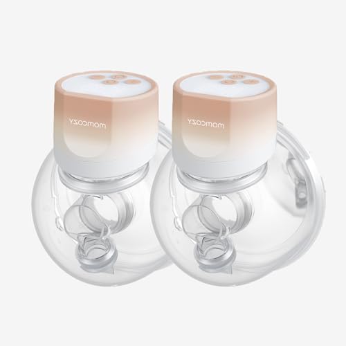 Image of Momcozy Hands-Free Breast Pump Wearable, Double Pump with Comfortable Double-Sealed Flange, 24mm, 2 Pack