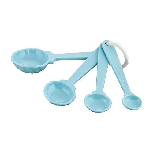 UPware 8-Piece Multi-Purpose Liquid and Dry Melamine Measuring Cups and Spoons Set, Home Essentials Cooking and Baking Tools, Measuring Set (Shell) - Image 4