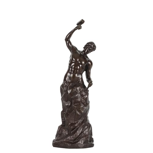 Estatua abstracta de hombre en bronce 10.2 pulg