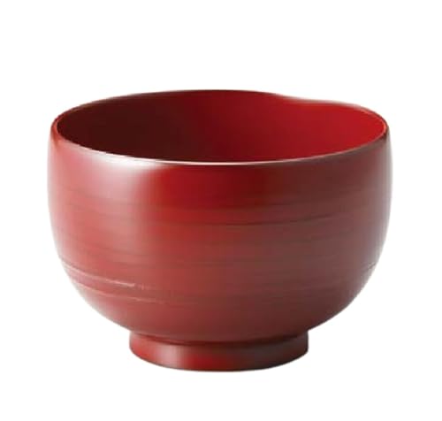 J-kitchens 味噌汁椀 日本製 汁椀古代塗 朱 (1客) 10.5cm 漆塗り 手塗り その壱