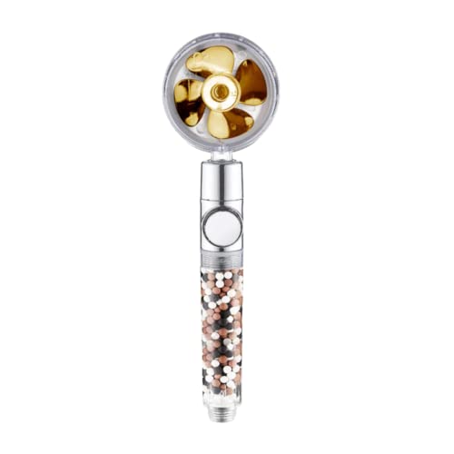 MineralStream TurboFan High Pressure Handheld Shower Head with Mineral Stones for Filtration | Perfect for Dry Hair & Skin | 360 Degree Spin Showerhead for Spa like Experience at Home MineralStream TurboFan High Pressure Handheld Shower Head with Mineral Stones for Filtration | Perfect for Dry Hair & Skin | 360 Degree Spin Showerhead for Spa like Experience at Home