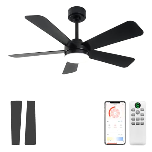 GESUM 40 Inch Ceiling Fans with Lights, Outdoor Ceiling...