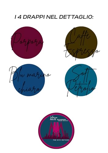 Mini Kit Integration Farben Armochromia – 4 Premium-Vorhänge zur Ergänzung Ihres Basis-Sets | kompatibel mit Maison Image Academy und anderen Marken (Essence - Deep-Winter)