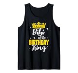 Bibi of the Birthday King Party Crown Bday Celebration Sleeveless Tank Top