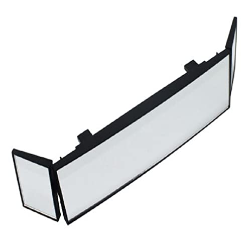 ZEELYDE Espejo retrovisor universal para espejo retrovisor de gran angular convexo curvado para interior de camión SUV
