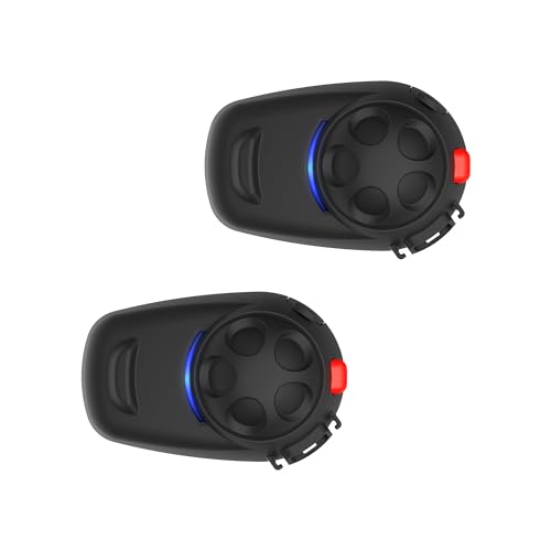 Sena Kit de Auriculares e intercomunicador Bluetooth para Motos y Scooters, Paquete Doble