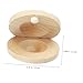 YARNOW 2pcs Wood Castanets Small Musical Instruments Rhythm Castanets Finger Instruments Preschool Musical Toy