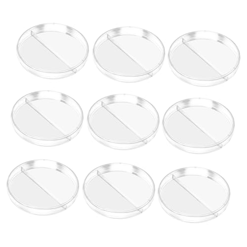 PRETYZOOM 10pcs Dish Plant Cell Culture Plate Growing Tissue Culture Plate Dishes Dish Cell Tissue Culture Dish Lab Tools Purpose Cell Culture Dish Sample Plates Transparent