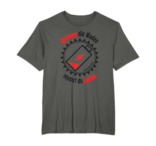 E Bike Rad E-Bike lustiger Spruch Elektrofahrrad Mann EBike T-Shirt