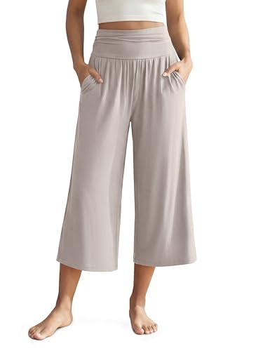 ODODOS Women's Wide Leg Palazzo Lounge Cropped...