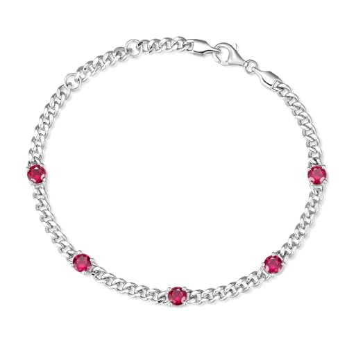 Pulsera FANCIME de plata 925 con cadena cubana 3.6mm miniatura 1