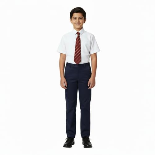 Image of School Uniform Pants for Boys & Girls | Half Elatic | Readymade Trouser for Schools